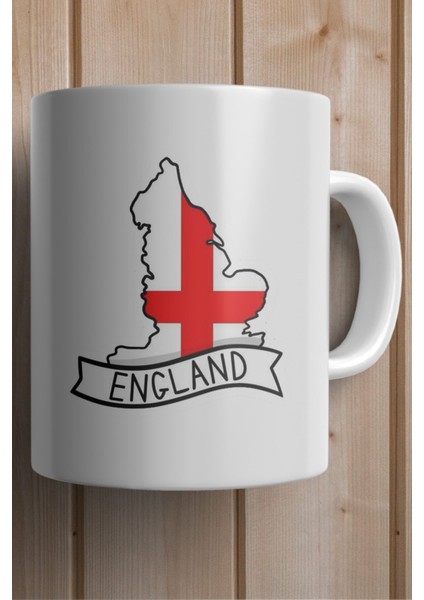 England- Ingiltere Bayrağı Harita Baskılı Yılbaşı Hediyesi Kupa Bardak fiyatları