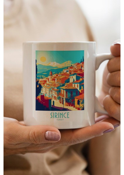 Şirince-Izmir Baskılı Yılbaşı Hediyesi Kupa Bardak