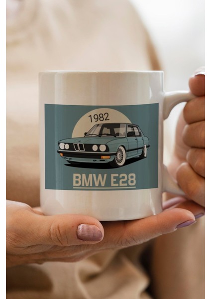 Bmw 2002 Klasik Araba Baskılı Premium Yılbaşı Hediyesi Kupa Bardak