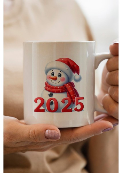 Yılbaşı 2025 Temalı Premium Yılbaşı Hediyesi Kupa Bardak