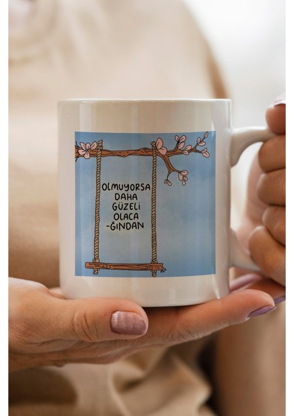 Olmuyorsa Daha Güzeli Olacağından Baskılı Yılbaşı Hediyesi Kupa Bardak