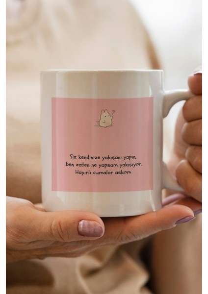 Siz Kendinize Yakışanı Yapın Ben Zaten Ne Yapsam Yakışıyor Baskılı Premium Yılbaşı Hediyesi Kupa Bardak