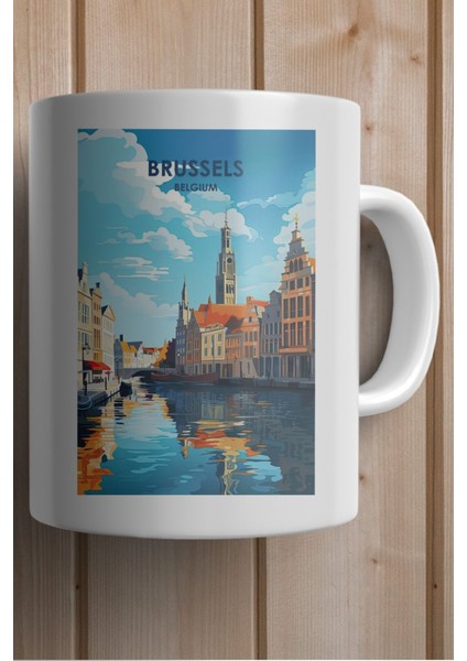 Belçika-Brüksel Baskılı Yılbaşı Hediyesi Kupa Bardak fiyatları