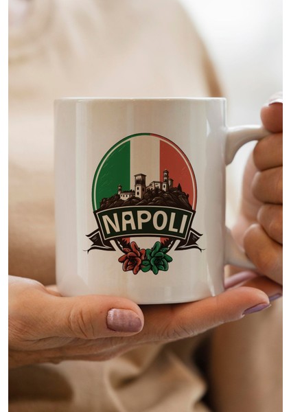 Italya- Napoli Baskılı Premium Yılbaşı Hediyesi Kupa Bardak