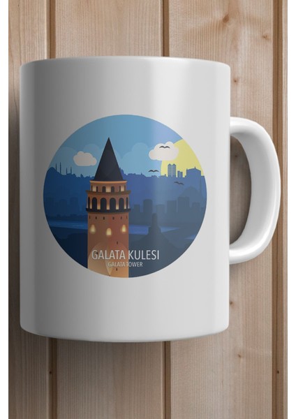 Galata Kulesi Baskılı Yılbaşı Hediyesi Kupa Bardak fiyatları