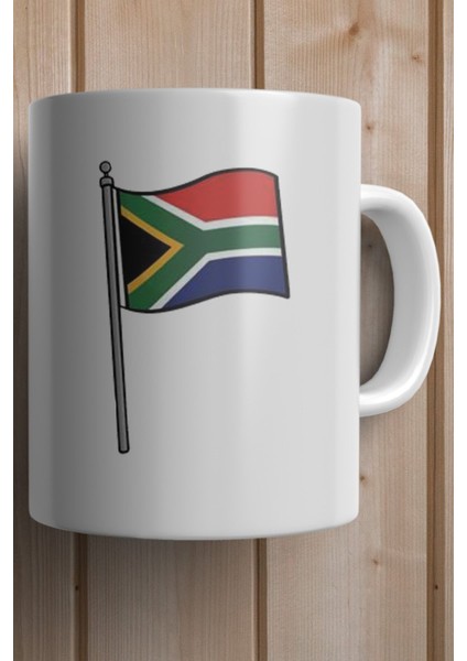 Güney Afrika Bayrağı Baskılı Premium Yılbaşı Hediyesi Kupa Bardak fiyatları