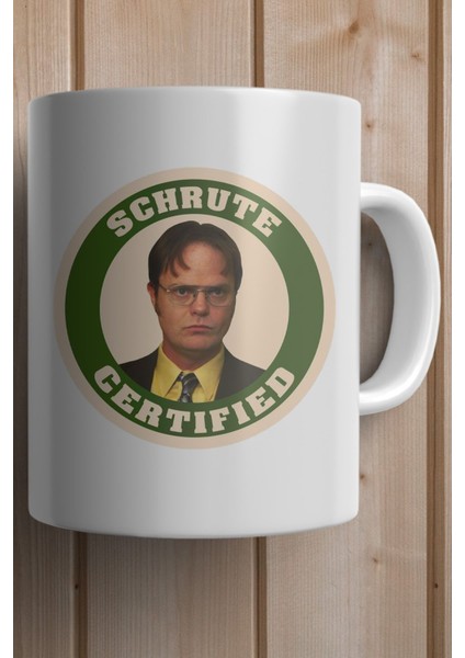 The Office Dwight Schrute Baskılı Premium Yılbaşı Hediyesi Kupa Bardak