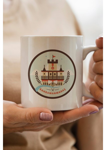 Kahramanmaraş Baskılı Premium Yılbaşı Hediyesi Kupa Bardak