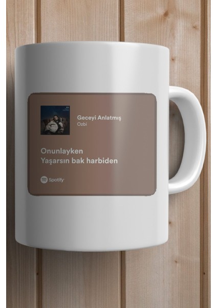 Ozbi-Geceyi Anlatmış Baskılı Premium Yılbaşı Hediyesi Kupa Bardak fiyatları