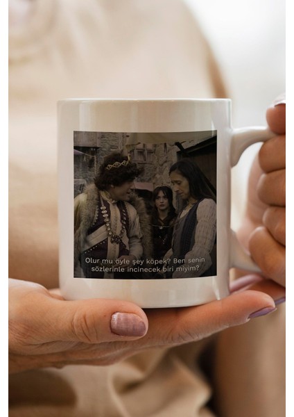 Olur Mu Öyle Şey Köpek?ben Senin Sözlerinle Incinecek Biri Miyim? -Prens Dizisi- Baskılı Yılbaşı Hediyesi Kupa Bardak