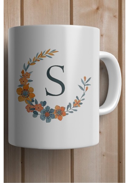 S Harf Kişiye Özel Baskılı Yılbaşı Hediyesi Kupa Bardak fiyatları