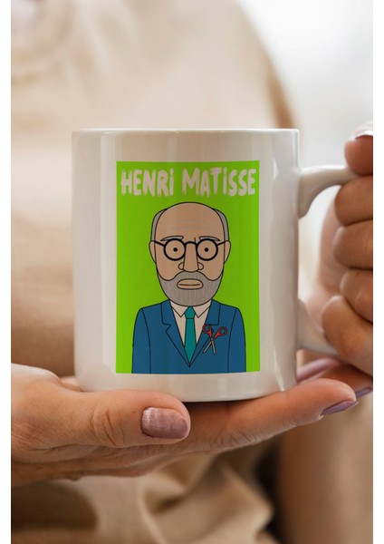 Henri Matisse Portresi Baskılı Premium Yılbaşı Hediyesi Kupa Bardak