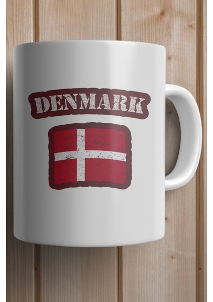 Danimarka- Denmark Bayrağı Baskılı Premium Yılbaşı Hediyesi Kupa Bardak fiyatları
