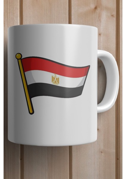 Mısır Bayrağı Baskılı Premium Yılbaşı Hediyesi Kupa Bardak fiyatları