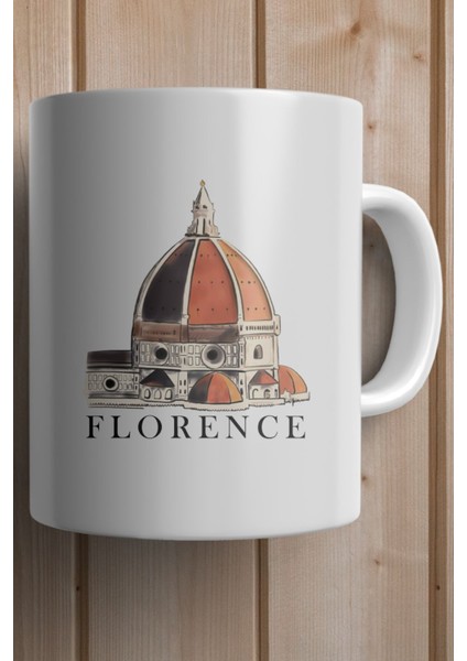 Florence- Italy Baskılı Premium Yılbaşı Hediyesi Kupa Bardak fiyatları