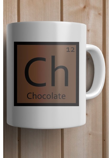 Periyodik Tablo Ch Chocolate Baskılı Yılbaşı Hediyesi Kupa Bardak fiyatları