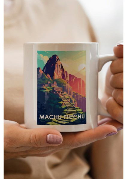 Machu Picchu-Peru Baskılı Yılbaşı Hediyesi Kupa Bardak