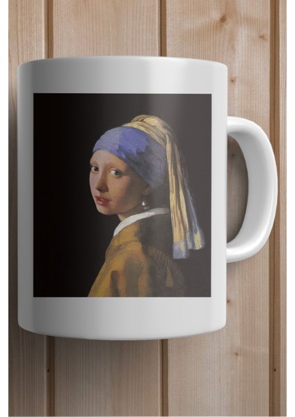 Inci Küpeli Kız Baskılı Yılbaşı Hediyesi Kupa Bardak fiyatları