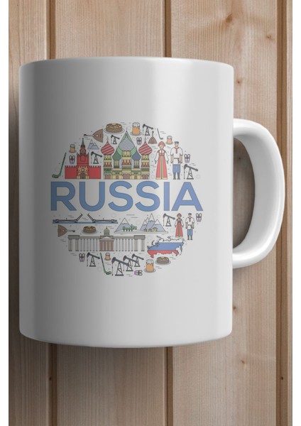 Rusya Baskılı Premium Yılbaşı Hediyesi Kupa Bardak fiyatları