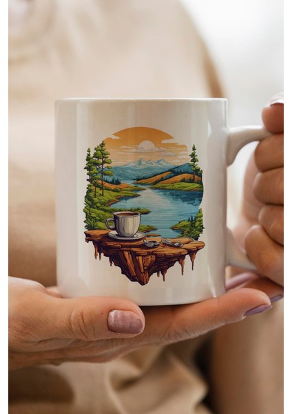 Türk Kahvesi Baskılı Premium Yılbaşı Hediyesi Kupa Bardak