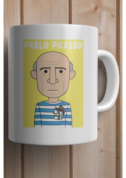 Pablo Picasso Portresi Baskılı Premium Yılbaşı Hediyesi Kupa Bardak fiyatları