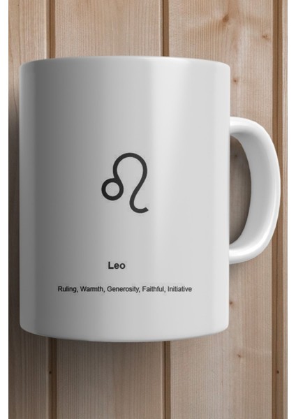 Aslan Burcu Baskılı Yılbaşı Hediyesi Kupa Bardak fiyatları