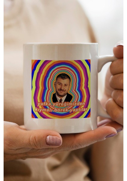 Azer Bülbül Baskılı Yılbaşı Hediyesi Kupa Bardak