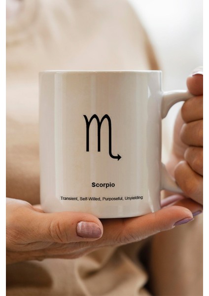 Akrep Burcu Baskılı Kupa