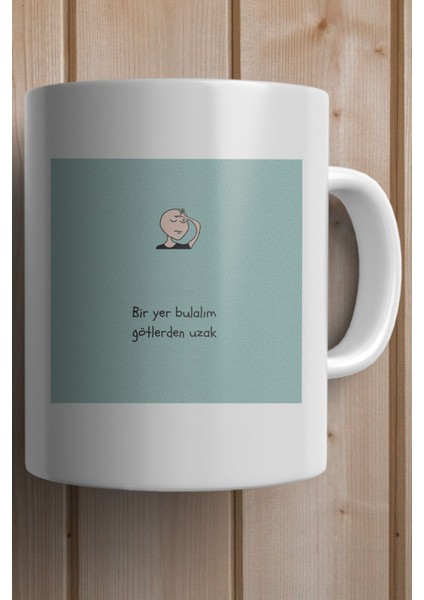 Bir Yer Bulalım G*tlerden Uzak Baskılı Yılbaşı Hediyesi Kupa Bardak fiyatları