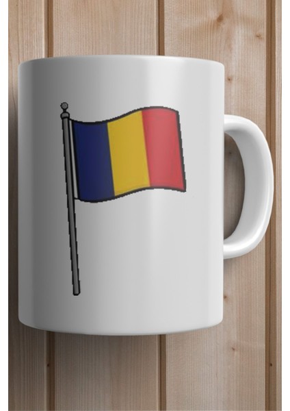 Romanya Bayrağı Baskılı Premium Yılbaşı Hediyesi Kupa Bardak fiyatları