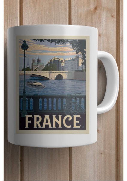 Fransa Baskılı Yılbaşı Hediyesi Kupa Bardak fiyatları