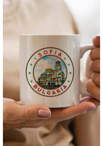 Bulgaria- Sofia Baskılı Premium Yılbaşı Hediyesi Kupa Bardak