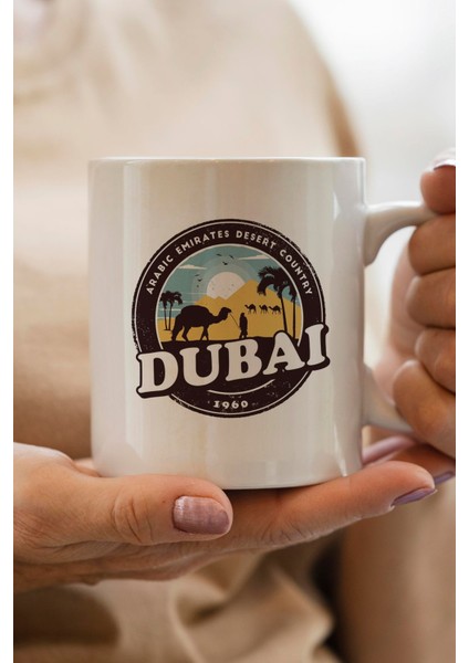 Dubai Baskılı Premium Yılbaşı Hediyesi Kupa Bardak