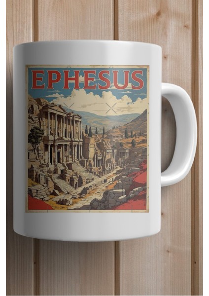 Efes Antik Kenti Baskılı Yılbaşı Hediyesi Kupa Bardak fiyatları