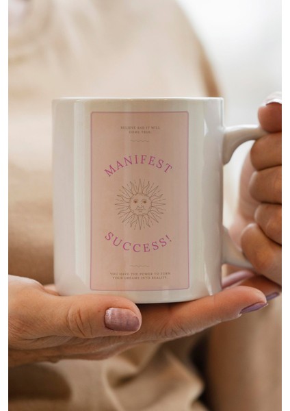 Manifest Baskılı Yılbaşı Hediyesi Kupa Bardak