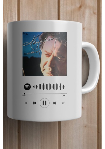 Kayahan-Bir Aşk Hikayesi Spotify Şarkı Kodlu Premium Yılbaşı Hediyesi Kupa Bardak fiyatları