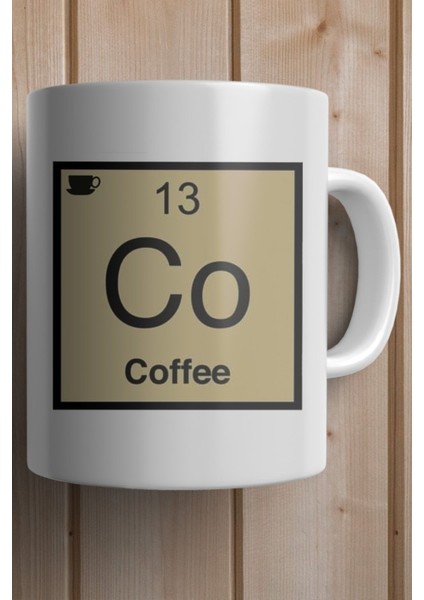 Periyodik Tablo Co Coffee Baskılı Yılbaşı Hediyesi Kupa Bardak fiyatları