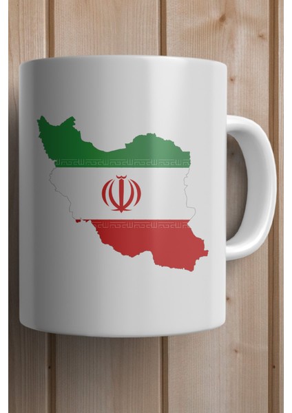Iran Bayrağı Harita Baskılı Yılbaşı Hediyesi Kupa Bardak fiyatları