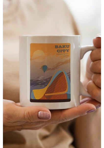 Bakü Baskılı Yılbaşı Hediyesi Kupa Bardak