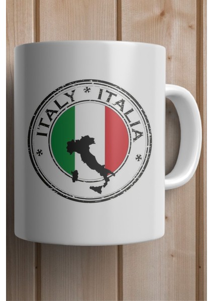 Italy Bayrağı Baskılı Yılbaşı Hediyesi Kupa Bardak fiyatları