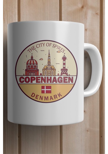 Denmark-Danimarka Copenhagen Baskılı Premium Yılbaşı Hediyesi Kupa Bardak fiyatları