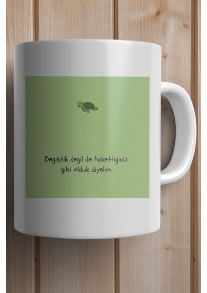 Değiştik Değil De Hakettiğiniz Gibi Olduk Diyelim Baskılı Yılbaşı Hediyesi Kupa Bardak fiyatları