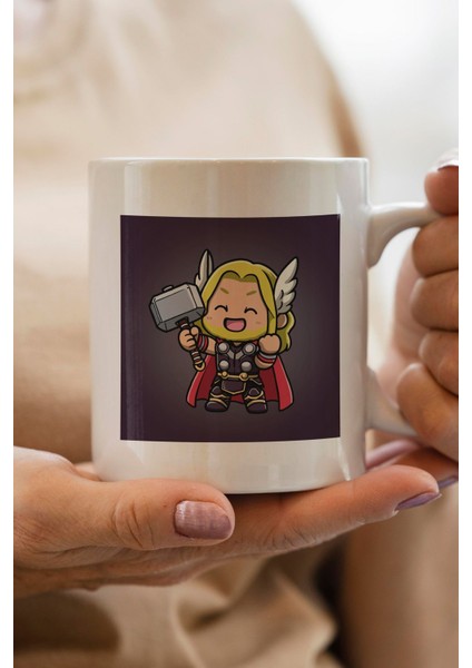 Thor Baskılı Premium Yılbaşı Hediyesi Kupa Bardak