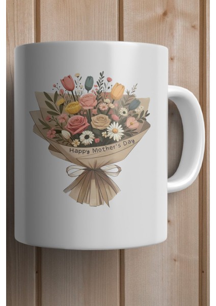 Anneler Günü Çiçeği Baskılı Premium Yılbaşı Hediyesi Kupa Bardak fiyatları