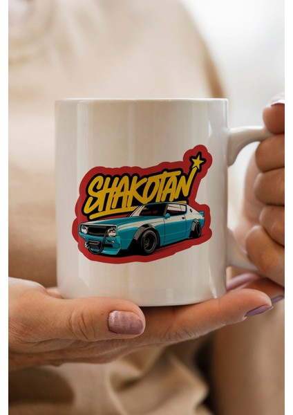 Shakotan Klasik Araba Baskılı Premium Yılbaşı Hediyesi Kupa Bardak