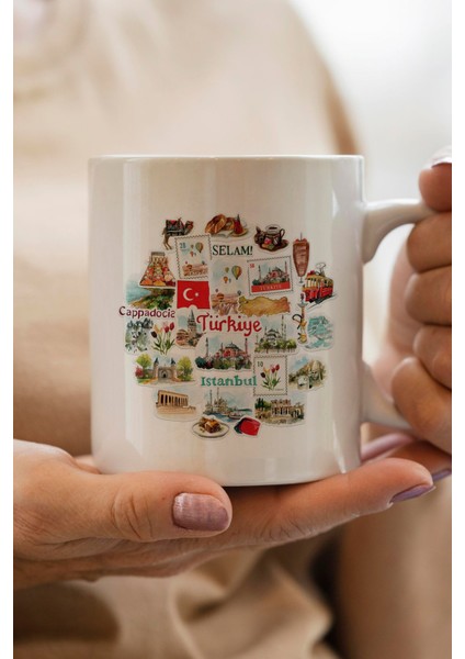 Türkiye Baskılı Premium Yılbaşı Hediyesi Kupa Bardak