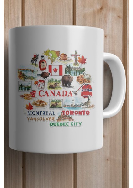 Canada- Kanada Baskılı Premium Yılbaşı Hediyesi Kupa Bardak fiyatları