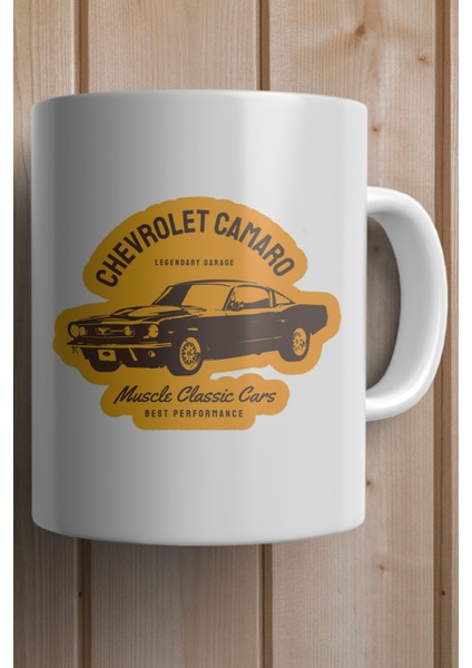 Camaro Klasik Araba Baskılı Premium Yılbaşı Hediyesi Kupa Bardak fiyatları
