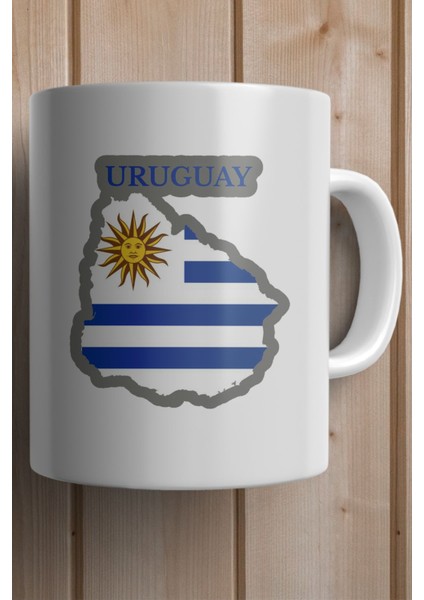 Uruguay Bayrağı Harita Baskılı Yılbaşı Hediyesi Kupa Bardak fiyatları