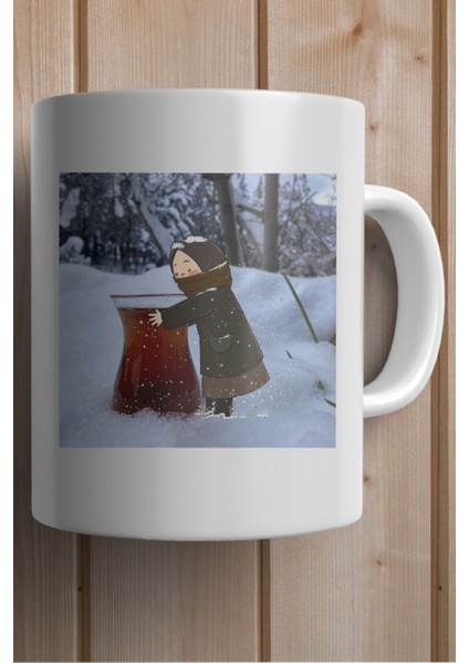 Çay Baskılı Premium Yılbaşı Hediyesi Kupa Bardak fiyatları